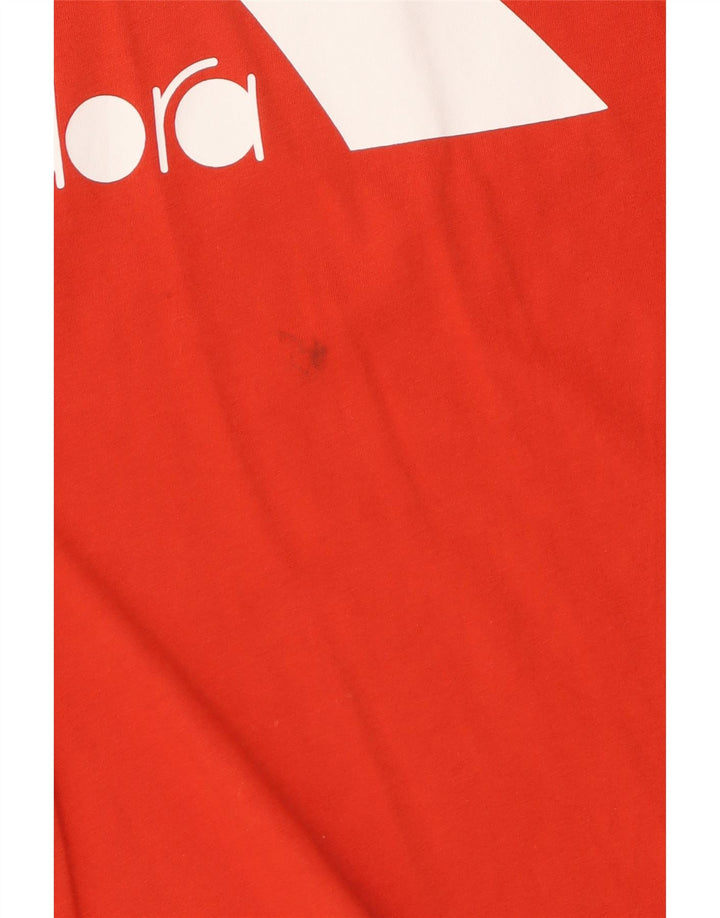 Diadora Mens Graphic T-Shirt Top Small Red