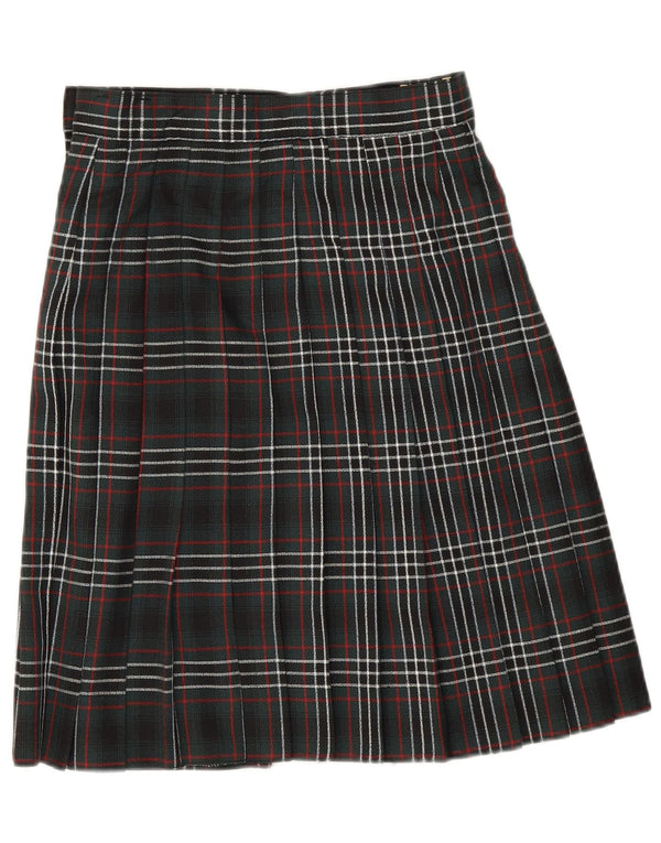 C&A Damen Wickelrock UK 10 Small W26 Grün kariertes Polyester