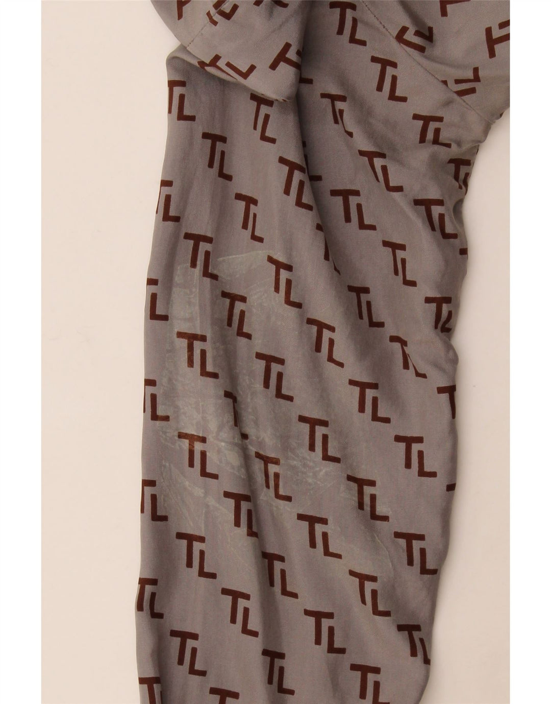 Camicia grafica da donna vintage UK 12 Grigio medio