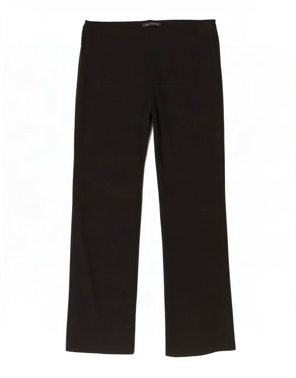 Marks & Spencer Womens Straight Casual Trousers UK 16 Large W34 L30 Black