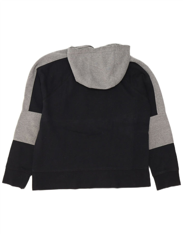 Suéter com capuz masculino DKNY médio preto colorblock algodão