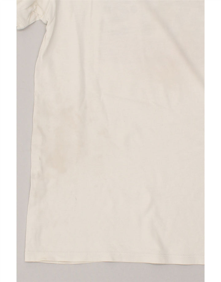 LEVI'S Mens Graphic T-Shirt Top Small Off White Cotton Vintage Levi's and Second-Hand Levi's from Messina Hembry 