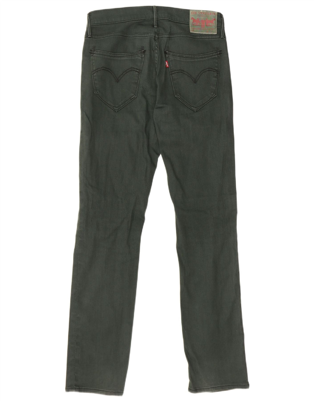 Levi's Womens 511 Slim Jeans W29 L32 Green Cotton
