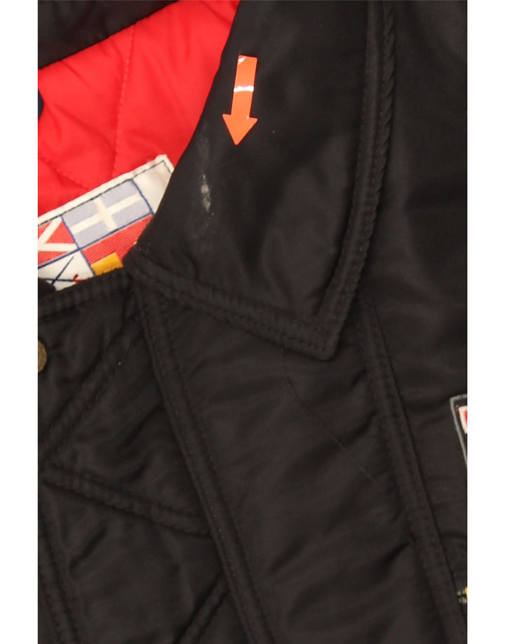 Polbot Herre Polstret Bomber Jacket UK 42 XL Sort Polyamid