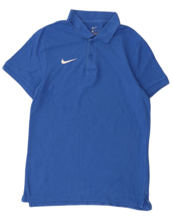 Nike Polo skjorte til mænd, lille blå bomuld