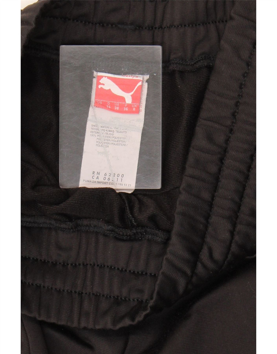 PUMA Womens Tracksuit Trousers Joggers UK 8 Small Black Polyester Vintage Puma and Second-Hand Puma from Messina Hembry 