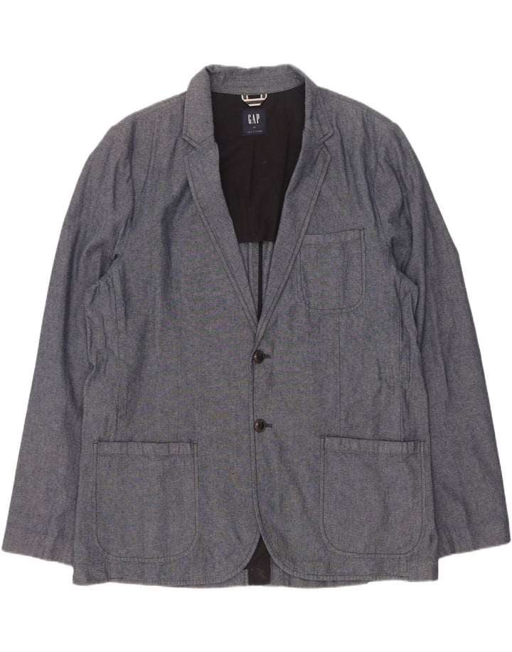 Gap Mens 2 Button Blazer Jacket UK 42 XL Navy Blue Cotton