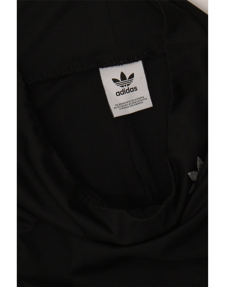 ADIDAS Womens Sport Shorts UK 8 Small  Black Polyester Vintage Adidas and Second-Hand Adidas from Messina Hembry 