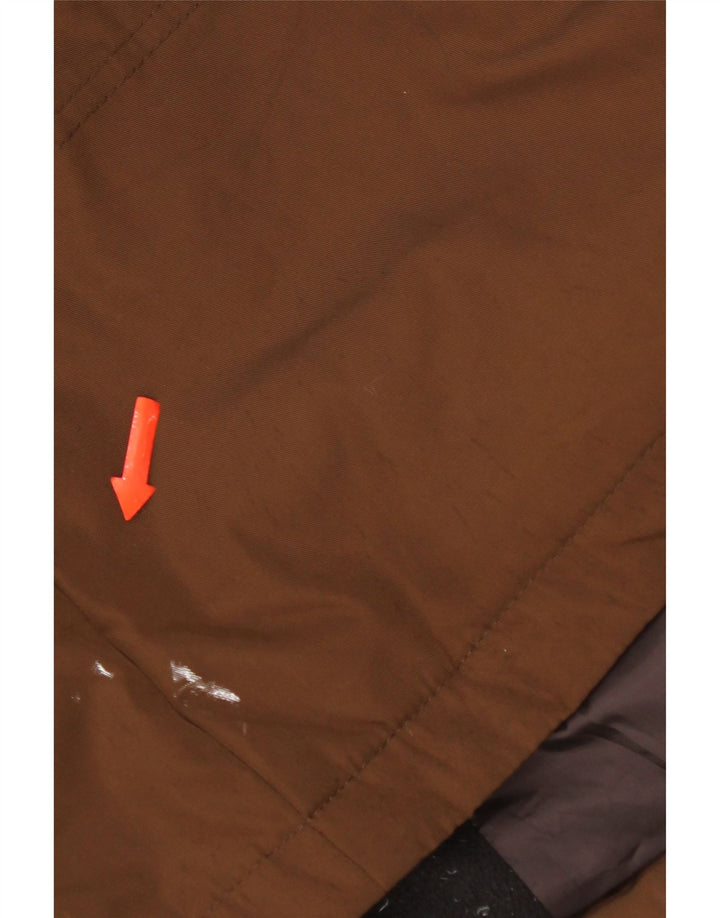 Marks & Spencer Mens Blue Harbour Hooded Padded Jacket UK 38 Medium Brown