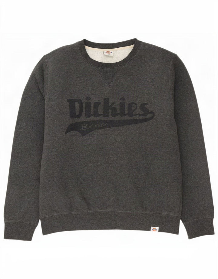 Dickies moletom gráfico masculino jumper grande algodão cinza