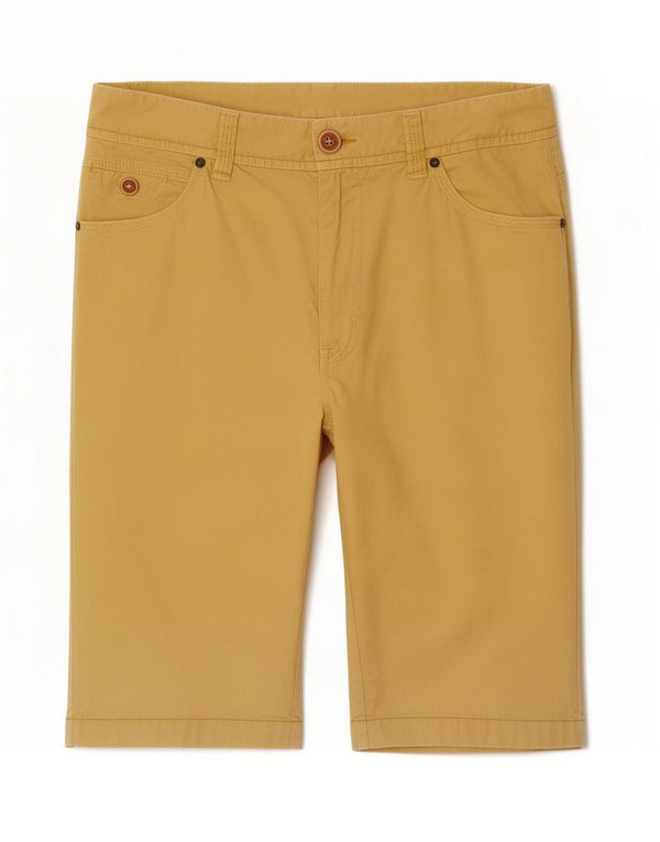 Marlboro Classics Mens Casual Shorts Medium W30 Yellow Cotton