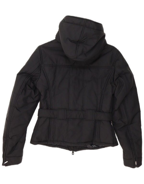 Refrigiwear Womens Cruz Hooded Windbreaker Jacket UK 12 Medium Black