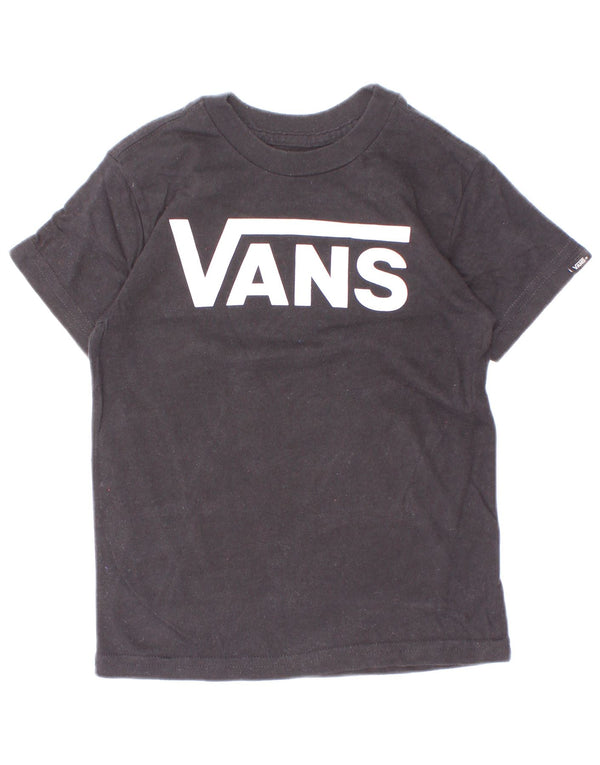 Vans Boys Classic Fit grafikus póló felső 2-3 éves fekete pamut