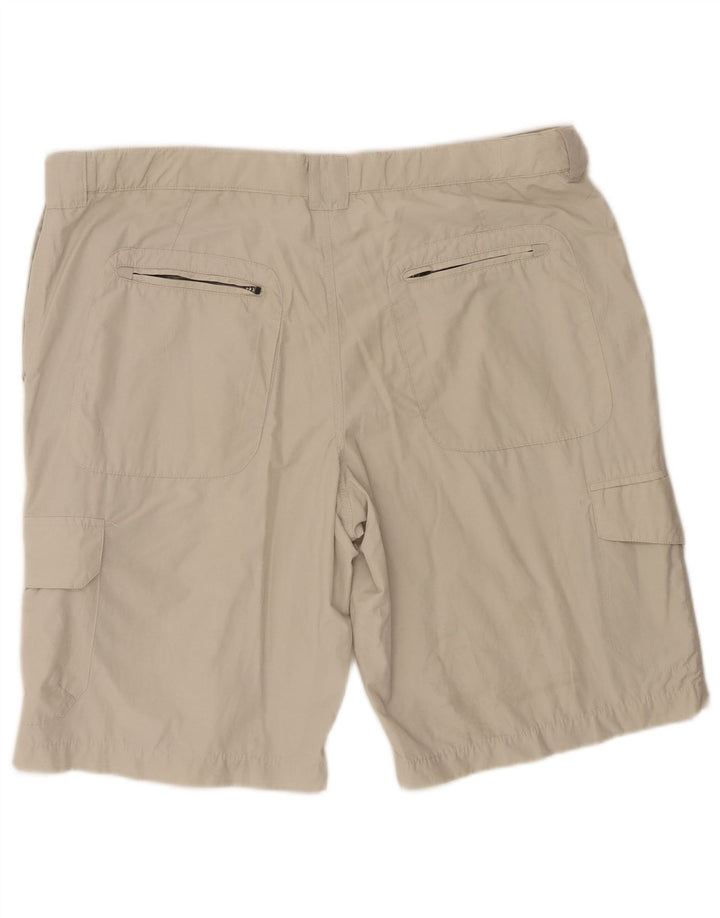 Marks & Spencer Mens Cargo Shorts W40 XL Beige Cotton