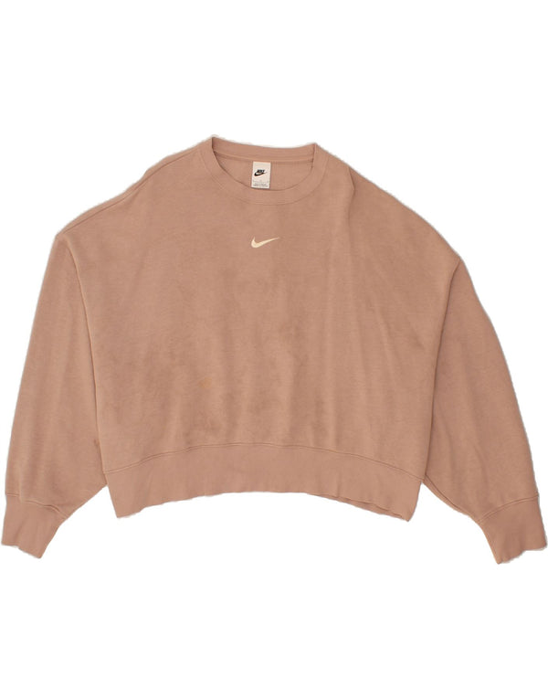 NIKE Sweat-shirt court surdimensionné pour femme UK 16 Grand coton rose