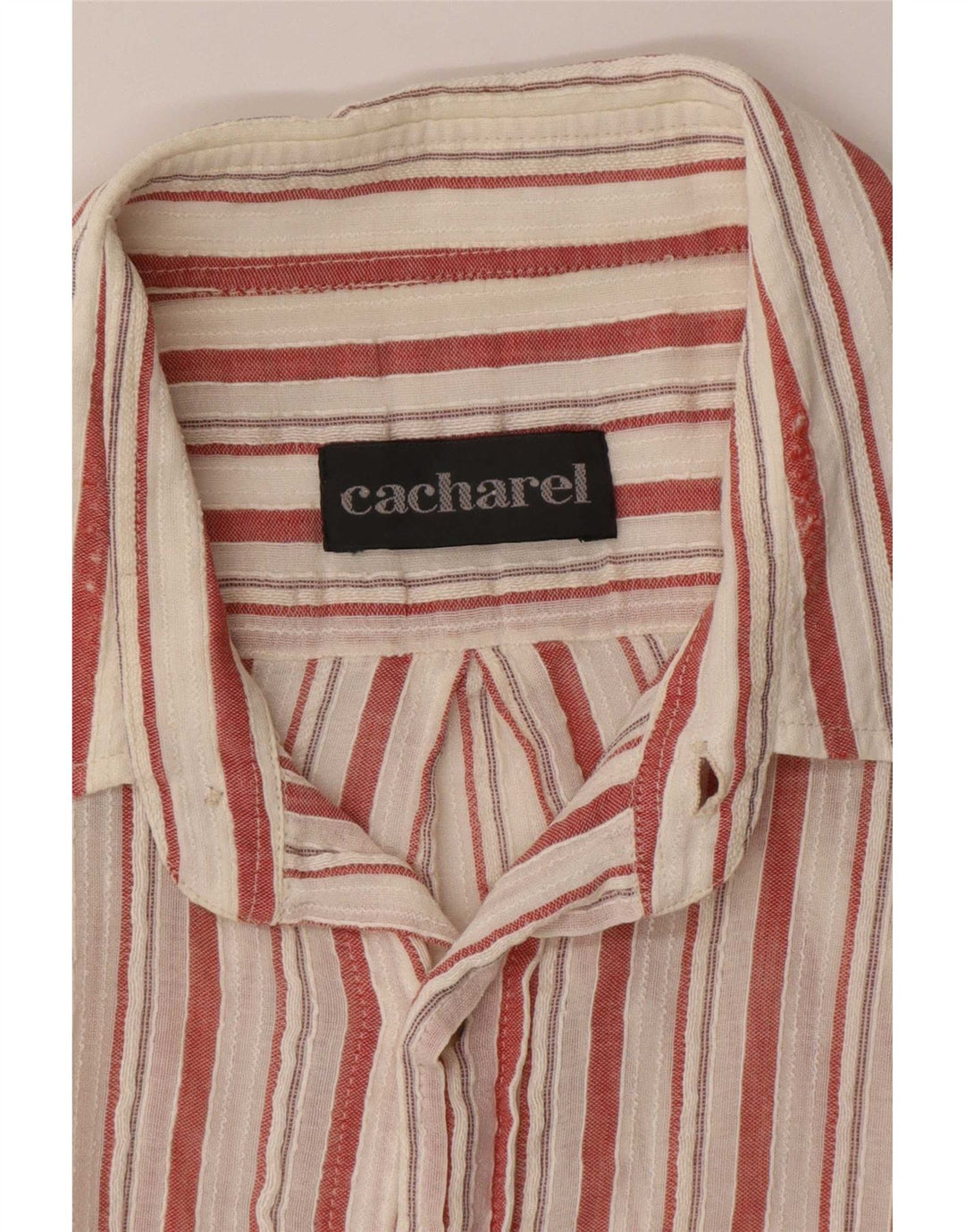 Camicia a maniche corte da uomo Cacharel a righe bianche grandi
