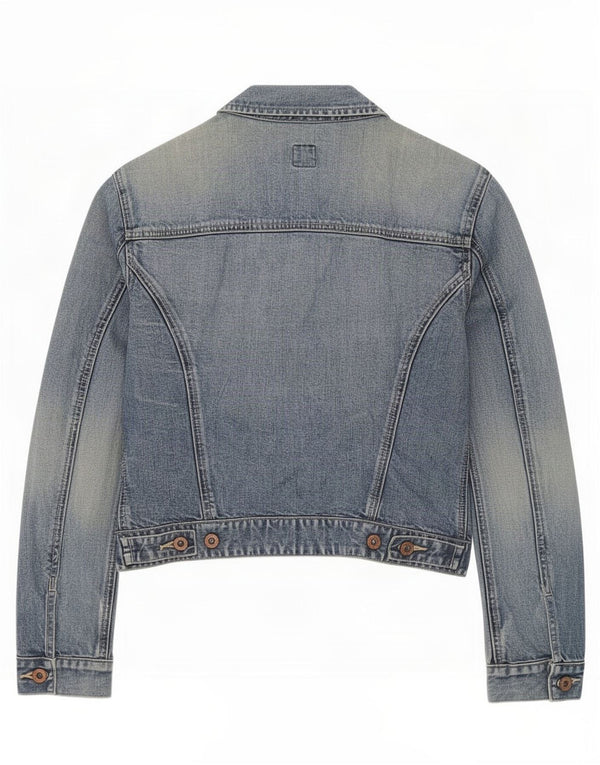 Gap Chaqueta Vaquera Corta para Mujer UK 10 Small Algodón Azul