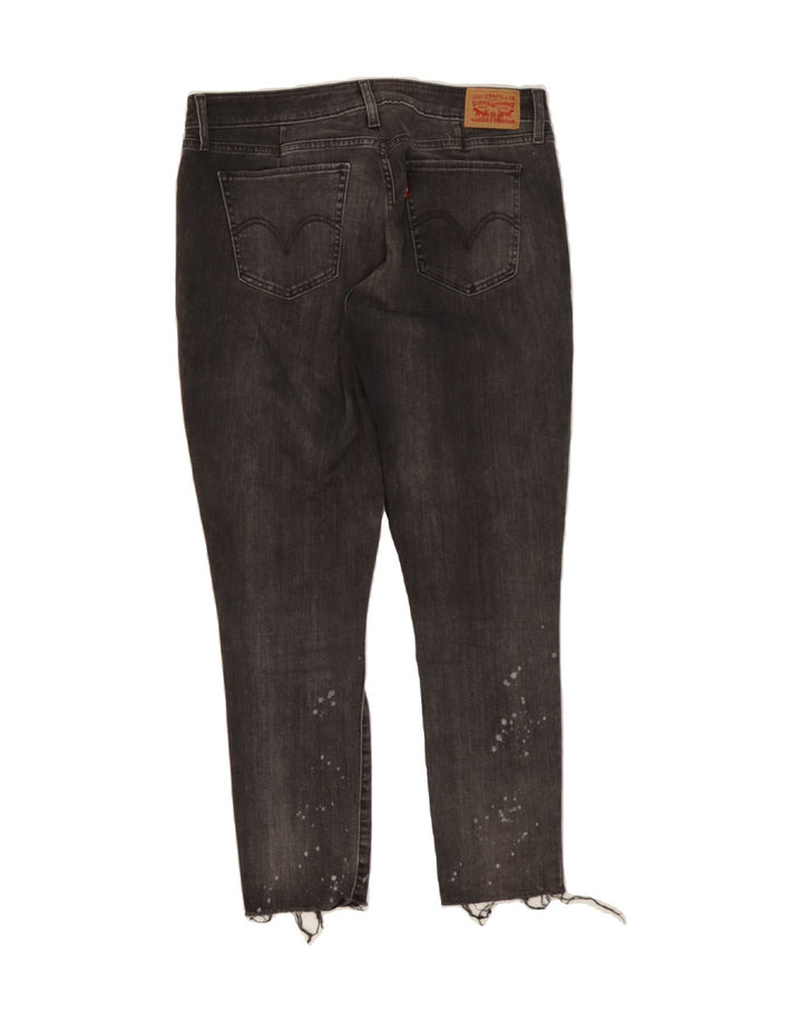 LEVI'S Womens Cropped Jeans W32 L26 Grey Cotton Vintage Levi's and Second-Hand Levi's from Messina Hembry 