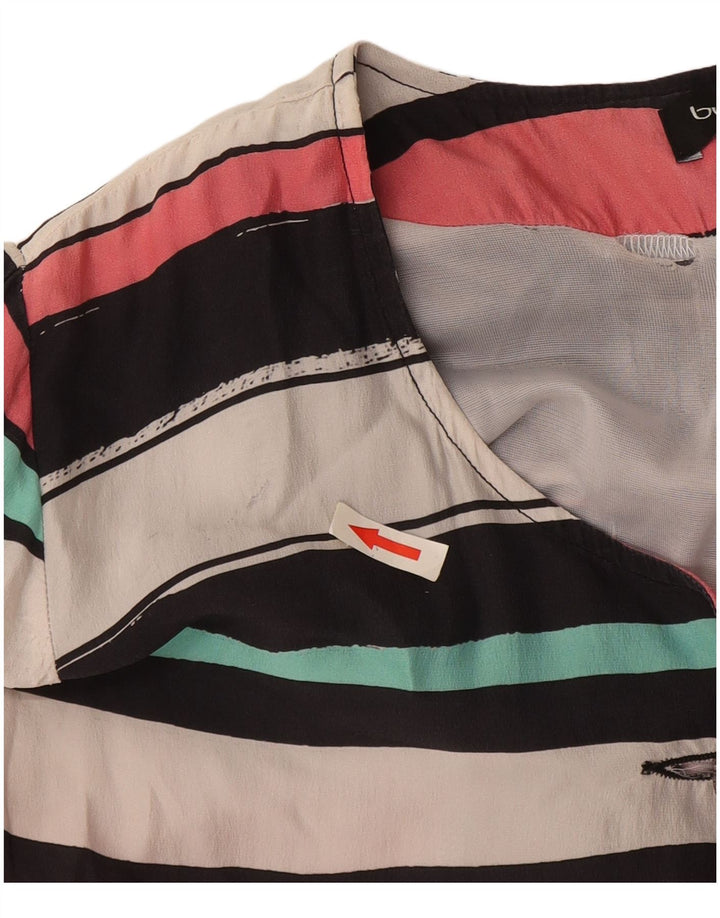 Byblos Womens Sheath Dress IT 40 Small Multicoloured Striped Silk
