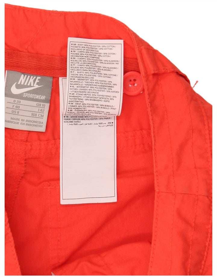 Bermuda da donna Nike UK 10 Small W30 poliestere rosso