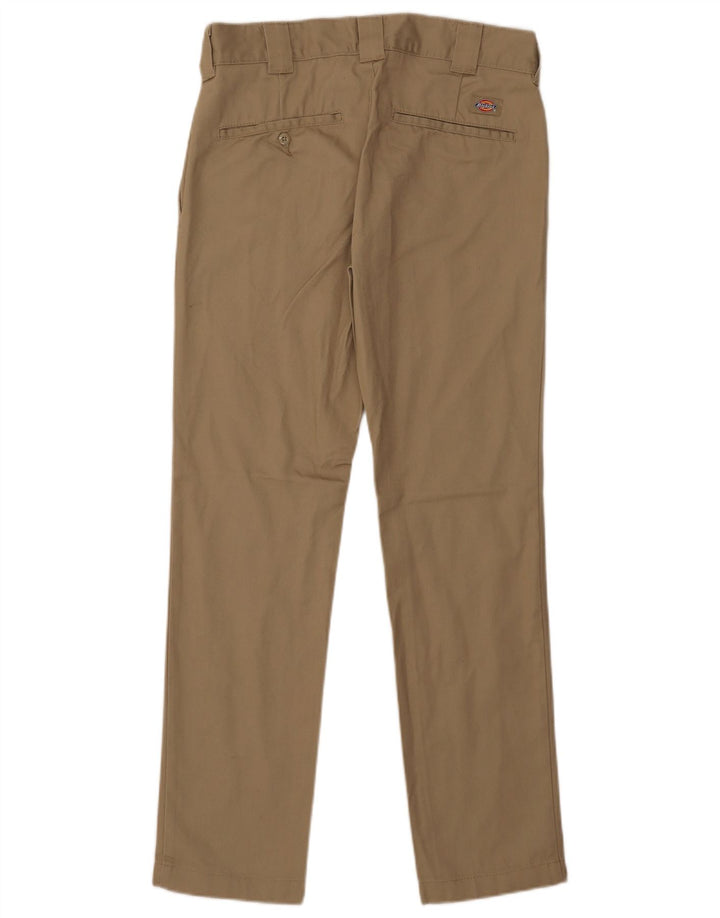 Dickies Mens Slim Fit Chino Trousers W30 L32 Beige Polyester