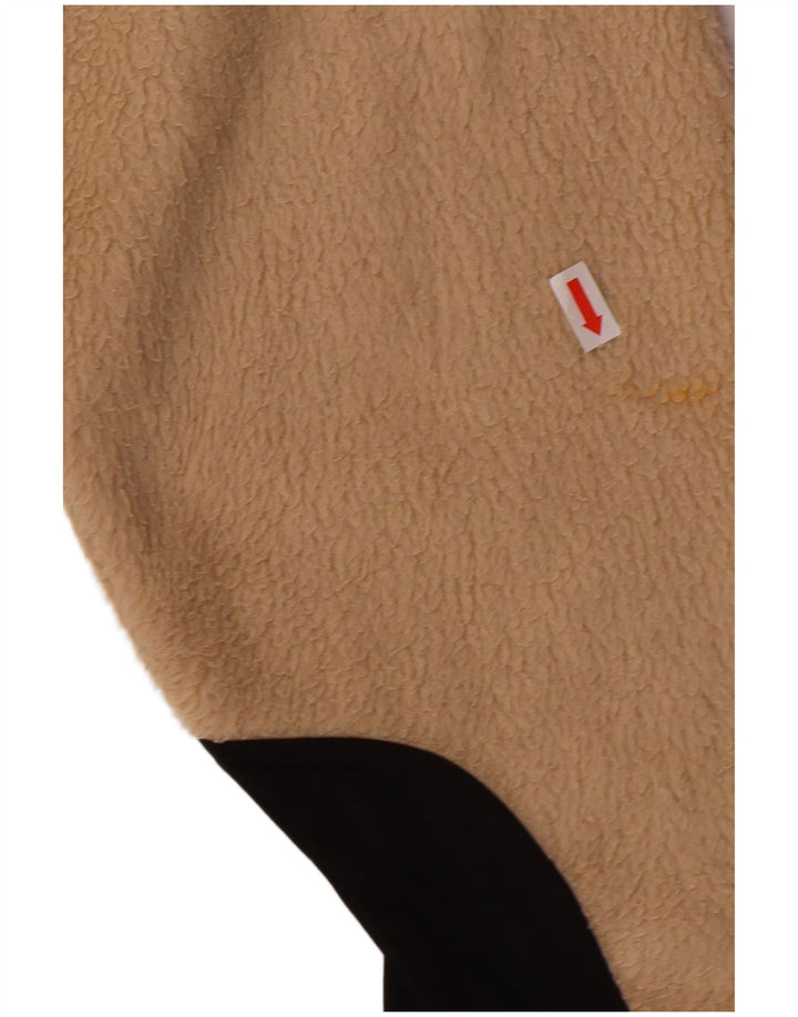 FILA Mens Fleece Jacket UK 44 2XL Beige Polyester