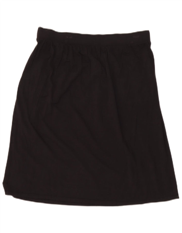 Marks & Spencer Womens A-Line Skirt UK 14 Medium W30 Black Viscose