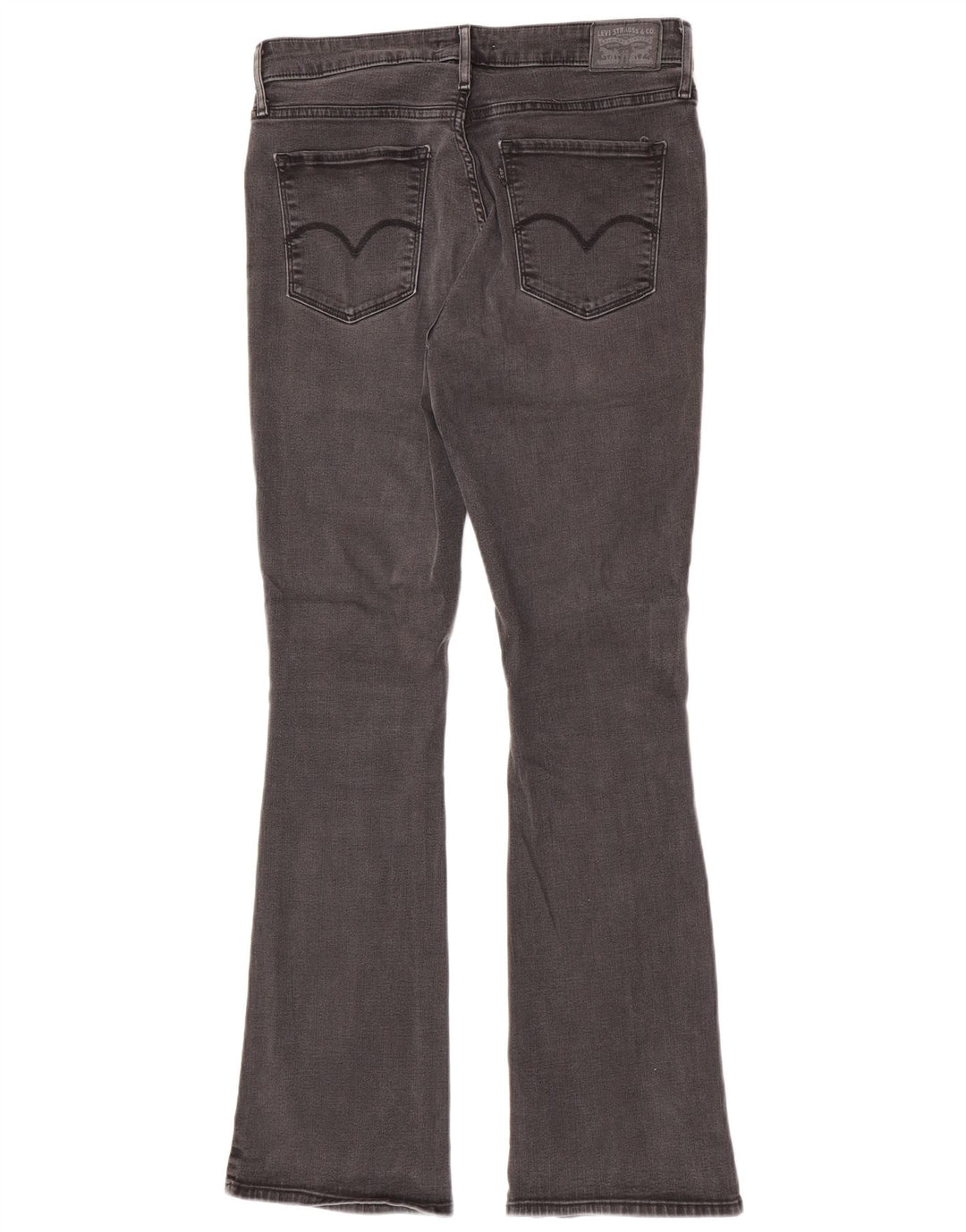 Levi's Womens 725 High Rise Bootcut Jeans W32 L32 Grey Cotton