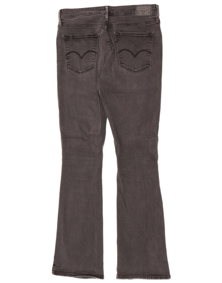 Levi's Womens 725 High Rise Bootcut Jeans W32 L32 Grey Cotton