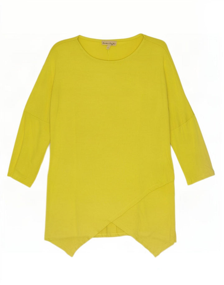 Phase Eight Tunique surdimensionnée à manches 3/4 pour femme UK 10 Small Jaune