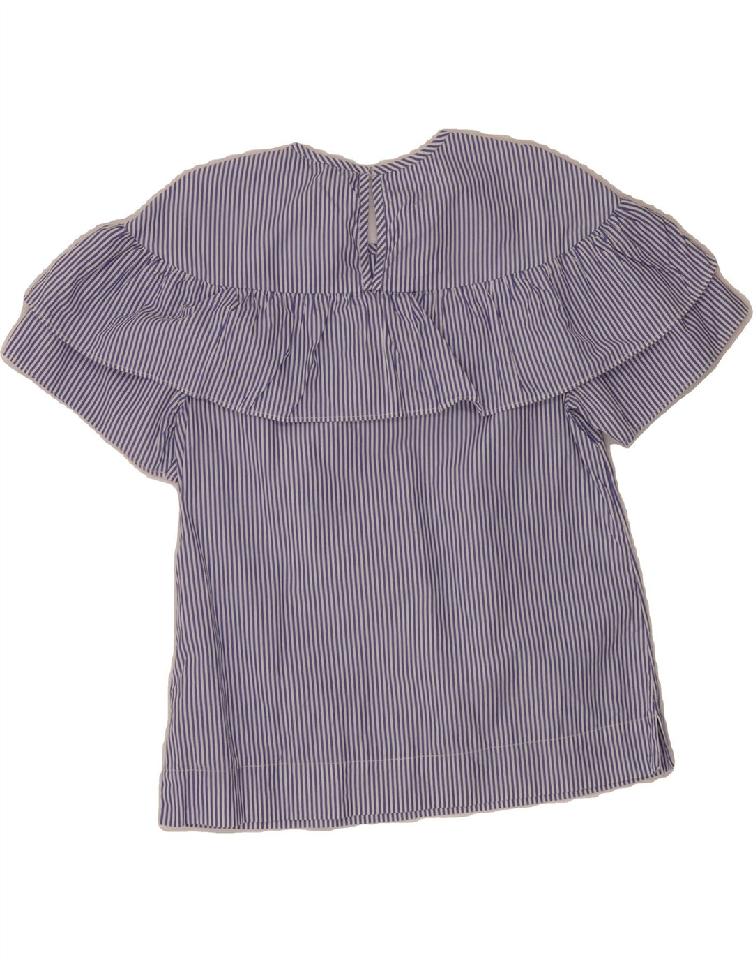 J. CREW Womens Blouse Top US 4 Small Blue Pinstripe Cotton Vintage J. Crew and Second-Hand J. Crew from Messina Hembry 