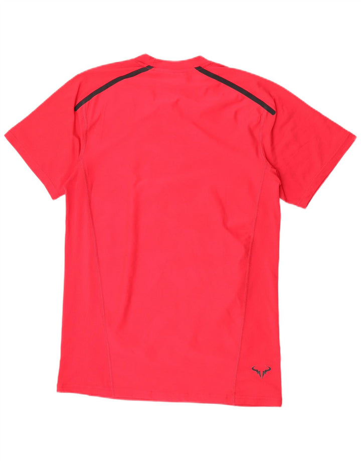 NIKE Mens Dri Fit T-Shirt Top Small Pink Polyester