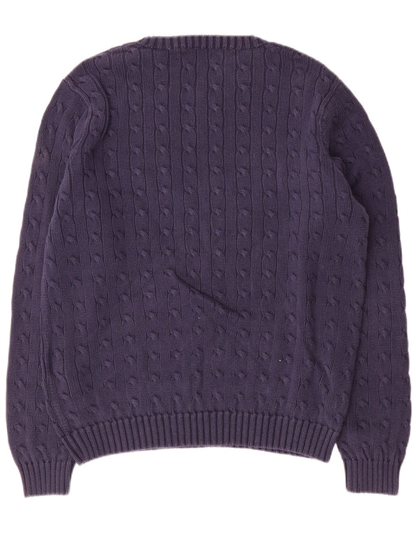 Ralph Lauren Dame sweater med rund hals DK 18 XL marineblå bomuld
