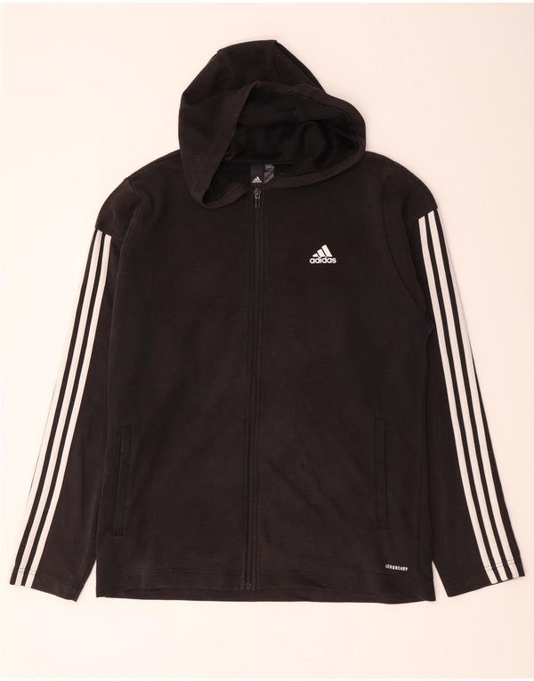 Adidas Herre Aeroready Hættetrøje Sweater med lynlås Stor sort bomuld