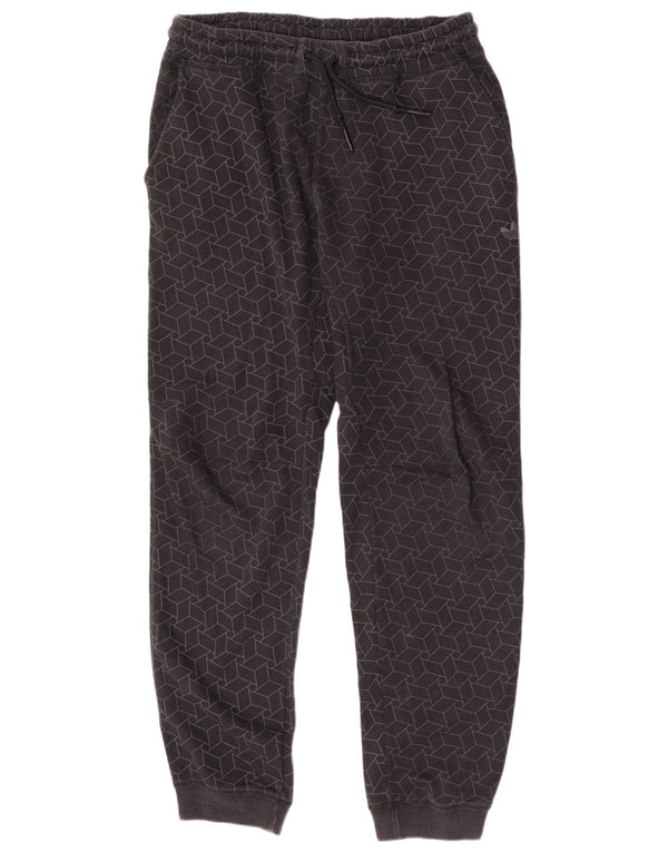 Adidas Pantalon de survêtement pour homme en coton géométrique gris moyen