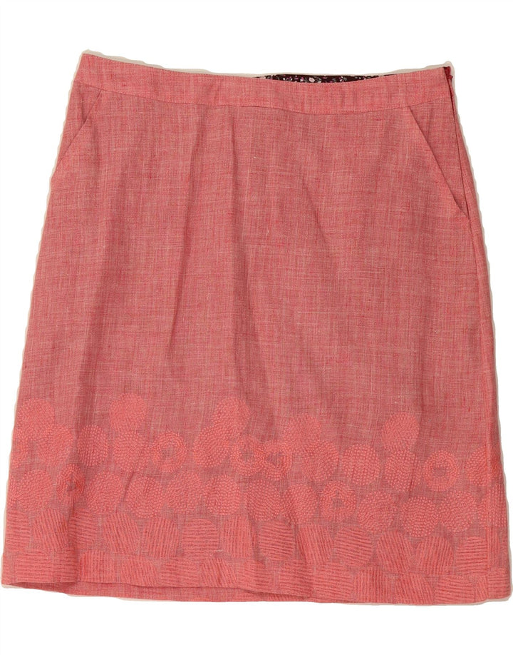 WHITE STUFF Womens A-Line Skirt UK 10 Small W32  Pink Vintage White Stuff and Second-Hand White Stuff from Messina Hembry 