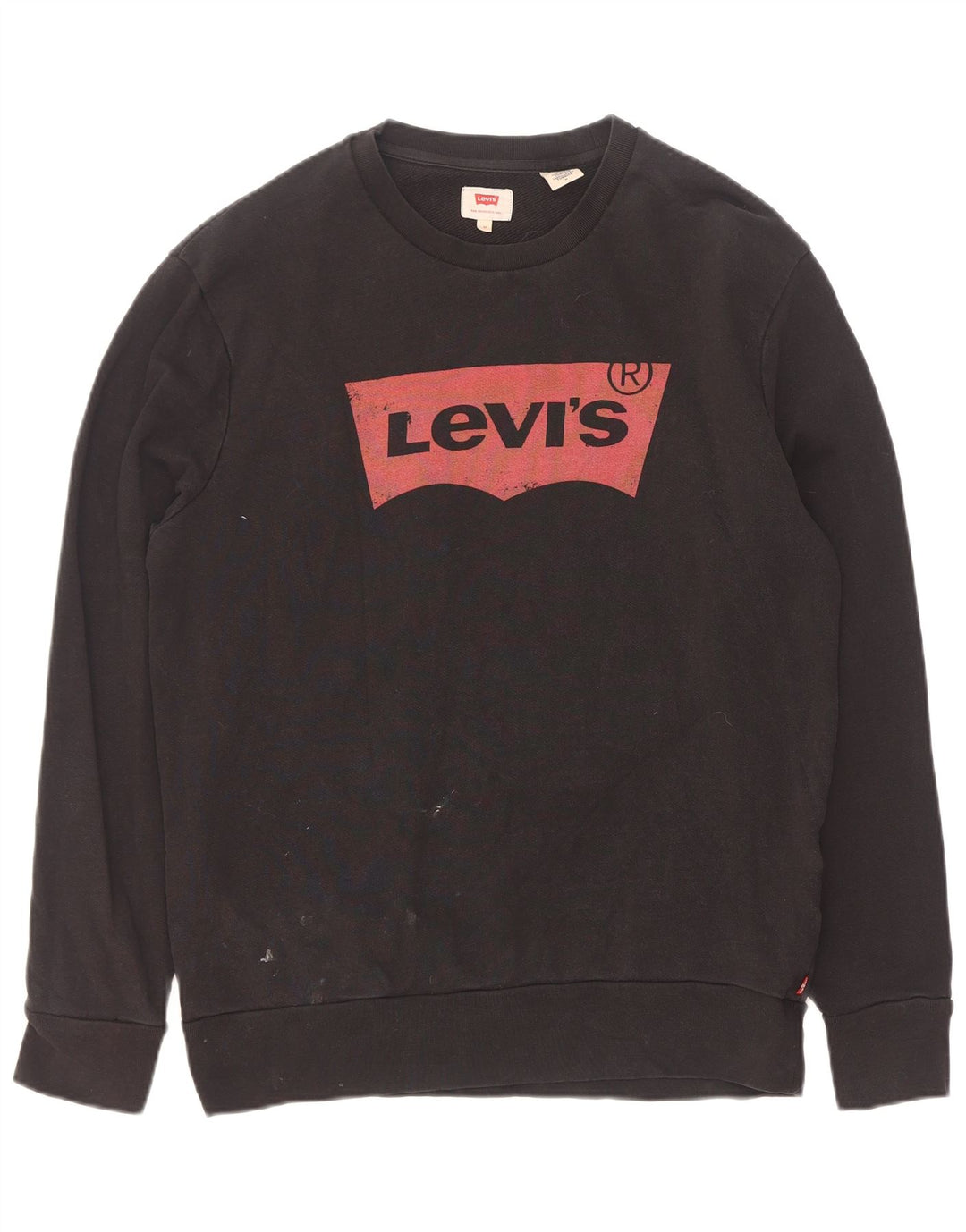 Levi's Herre grafisk sweatshirt Jumper Medium Sort Bomuld