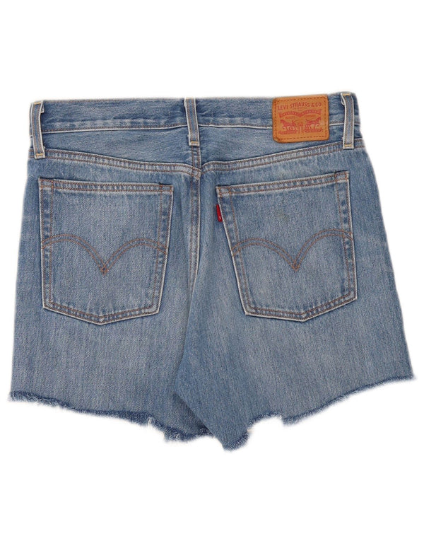 Levi's Damen Wedgie High Waist Denim Shorts W29 Small Blaue Baumwolle