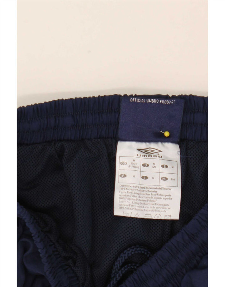 Umbro Mens Tracksuit Trousers Joggers Medium Navy Blue Nylon