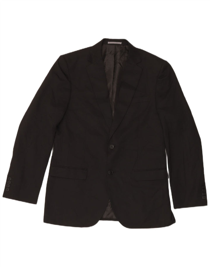 Marks & Spencer Herre Regular Fit 2-knaps blazerjakke EU 50 Large Black