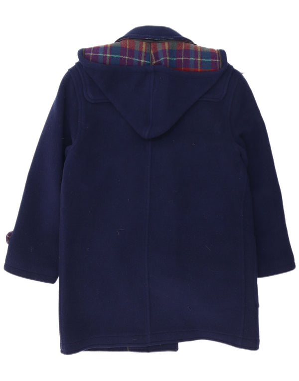 Vintage Mens Hooded Duffle Coat UK 42 XL Navy Blue