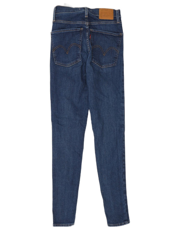 Levi's Damen Mile High Super Skinny Jeans W25 L28 Blaue Baumwolle