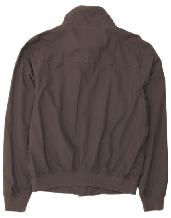 Napapijri Mens Bomber Rain Jacket UK 38 Medium Grey Polyamide