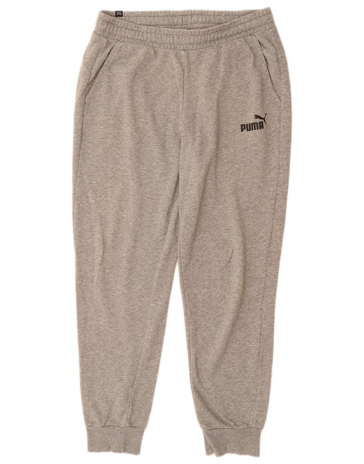 Puma Mens Tracksuit Trousers Joggers Large  Grey Flecked