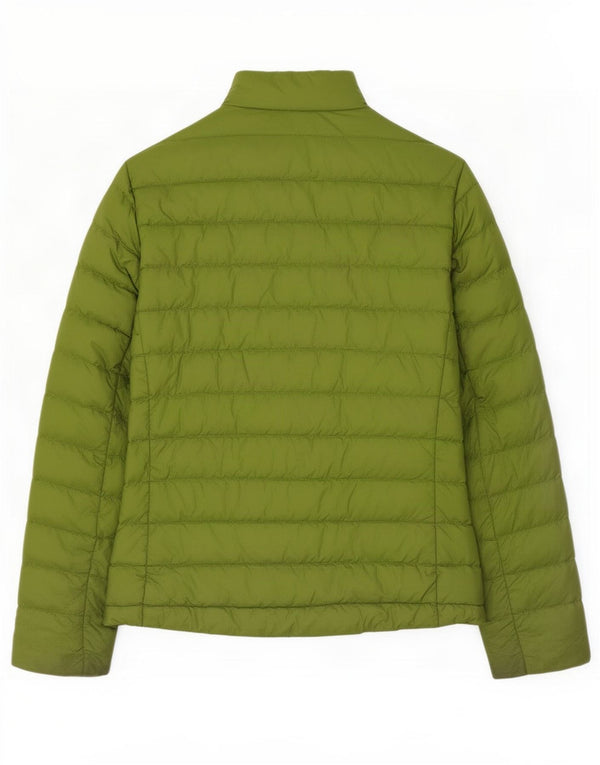 Marks & Spencer Womens Padded Jacket UK 12 Medium Green Polyamide