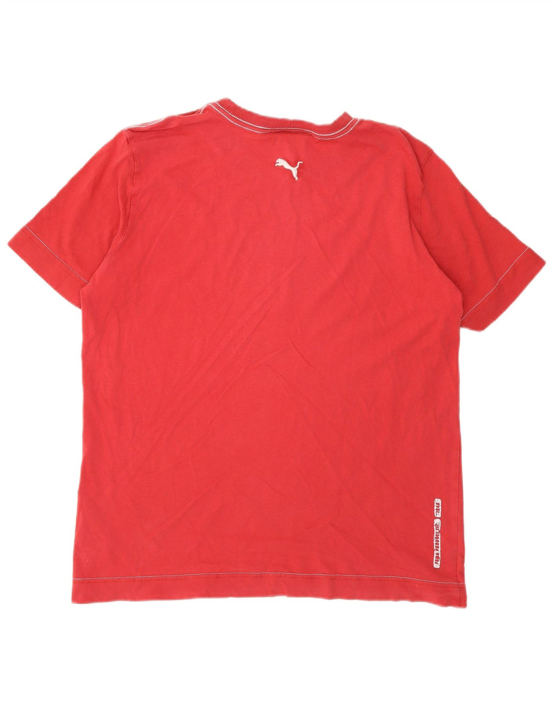 Puma Mens Graphic T-Shirt Top Medium Red