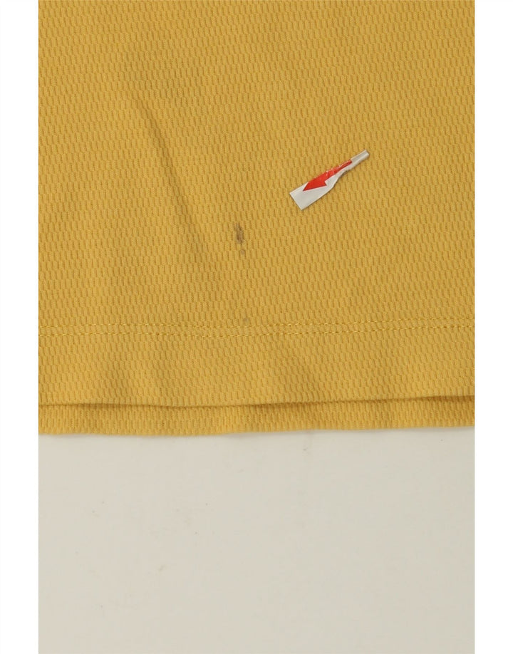 Massimo Dutti T-Shirt Regular Fit Homme Coton Jaune Moyen