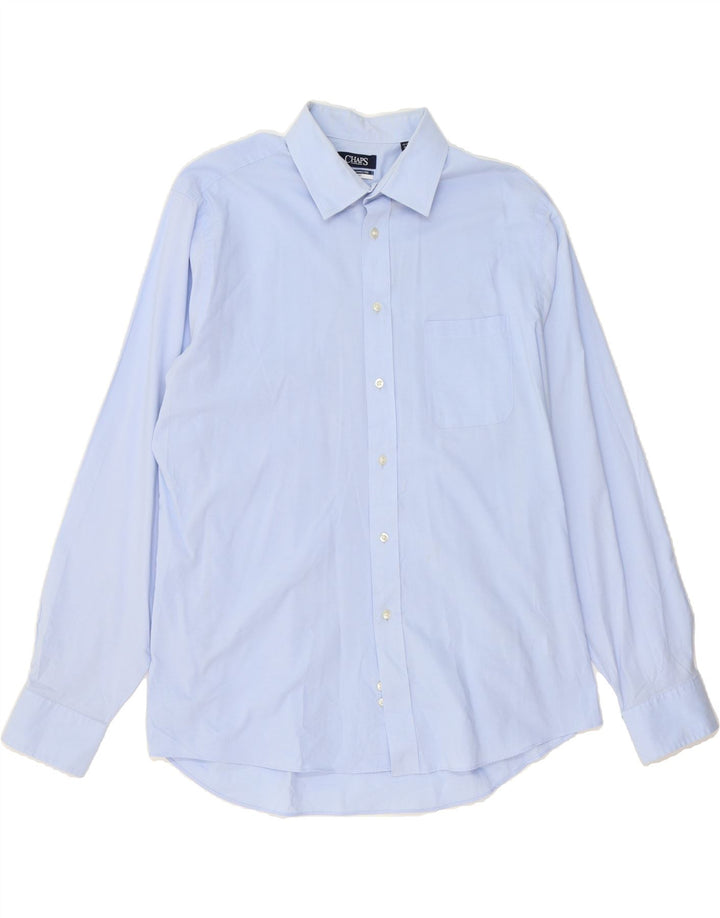 CHAPS Mens Shirt Size 17 1/2 XL Blue Vintage Chaps and Second-Hand Chaps from Messina Hembry 