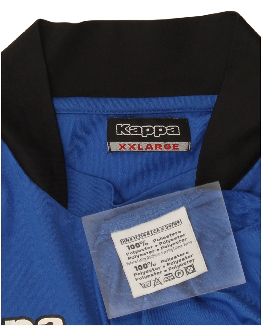 T-shirt grafica da uomo KAPPA Top 2XL blu poliestere