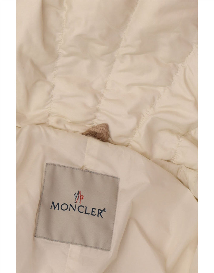Moncler Piger Polstret Jakke 9-10 År Hvid Nylon